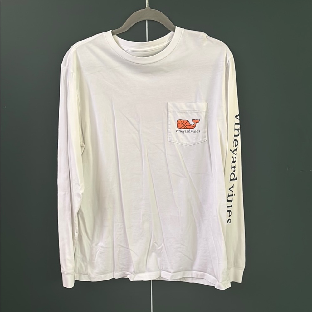 Vineyard Vines White Long Sleeve Tee Essential Casual Wear